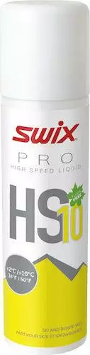 Swix HS10 Liquid Yellow Glide Wax 125ml +2°C/+10°C